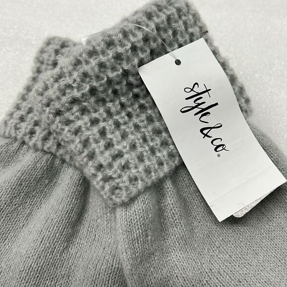 Style & Co Women's Waffle-Knit Shimmer Gloves, Created for Macy's - Picture 8 of 10